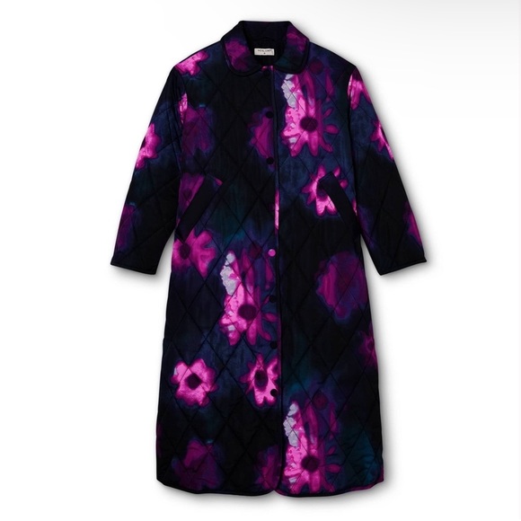 🆕RACHEL COMEY X TARGET SMUDGE PRINT PINK & PURPLE FLORAL QUILTED JACKET COAT - Picture 9 of 12